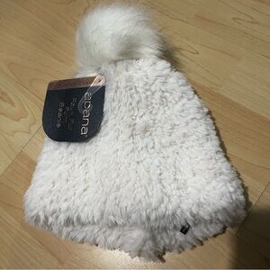 Apana Faux Fur Pom Beanie